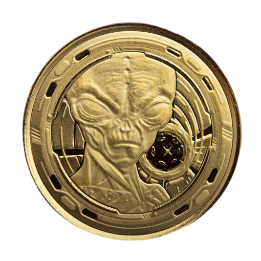 2022 (New) Ghana Alien Gold 1/10 oz Coin