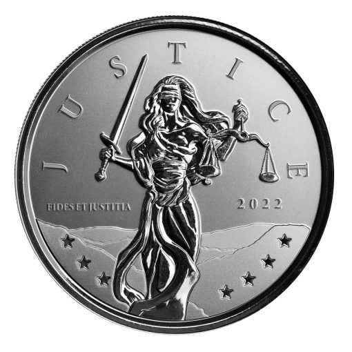 2022 (New) Gibraltar「Lady Justice」Silver 1 oz Coin