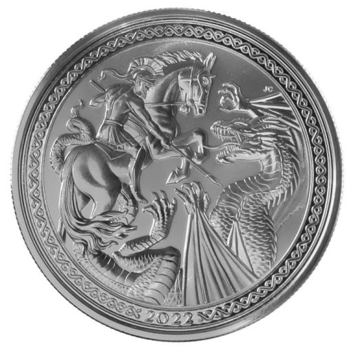 2022 (New) Ascension Island "St. George and the Dragon" Silver 1 oz Coin