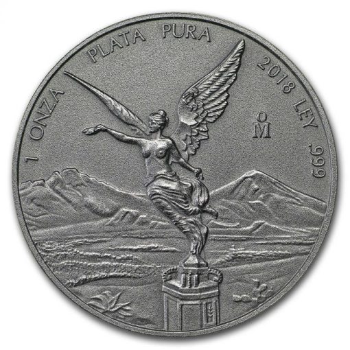 2018 (New) Mexico Libertad Silver 1 oz Antique Coin