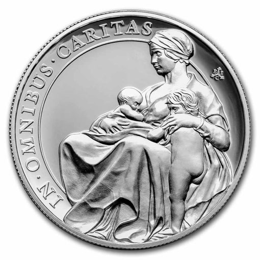 2022 (New) St. Helena Queen's Virtues Charity Silver 1 oz Proof Coin　