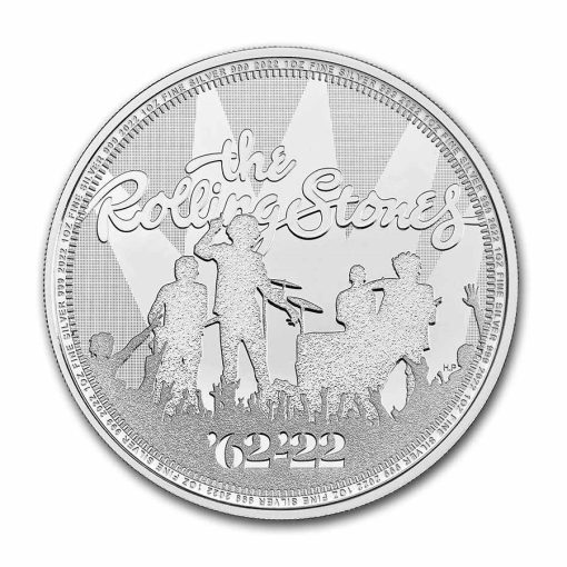 2022 (New) Great Britain「The Rolling Stones」Music Legends Silver 1 oz Coin