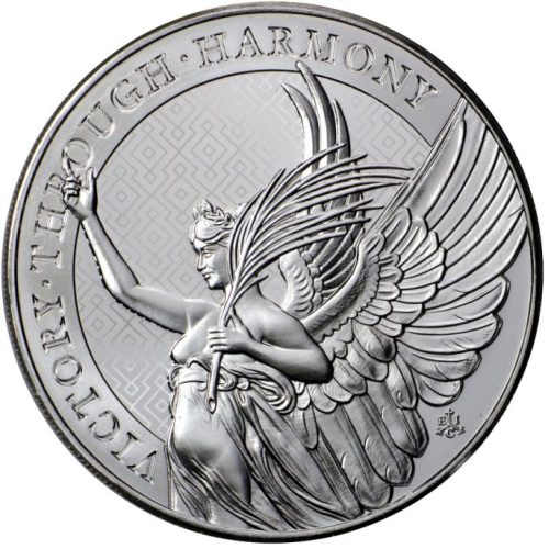 2022 (New) St. Helena Queen's Virtues Victory Silver 5 oz Coin