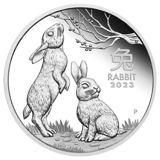 2023 (New) Australian Year of the Rabbit Lunar Silver 1 oz Proof Coin