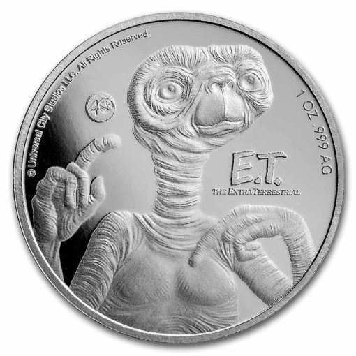 2022 (New) Niue E.T. 40th Anniversary Silver 1 oz Coin