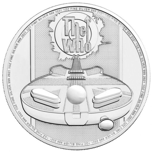 2021 (New) Great Britain「The Who」Music Legends 1 oz Silver Coin