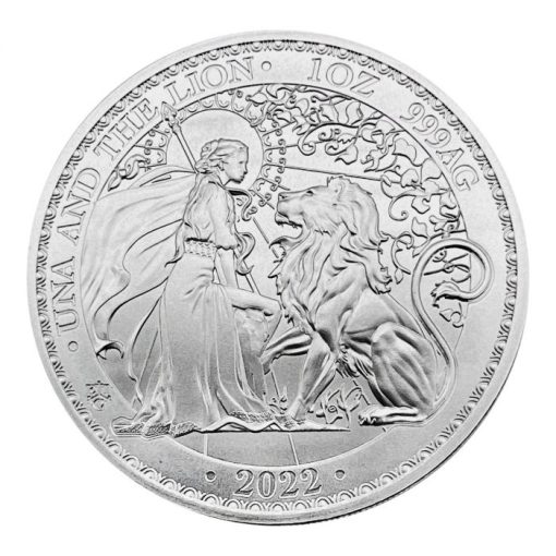 2022 (New) St. Helena Una and the Lion Siver 1 oz Coin