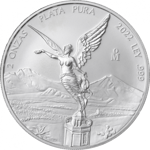 2022 (New) Mexico Libertad Silver 2 oz Coin