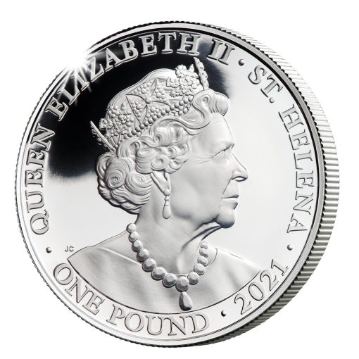 2021 (New) St Helena The Queen's Virtues Truth Silver 1 oz Proof Coin - Image 2