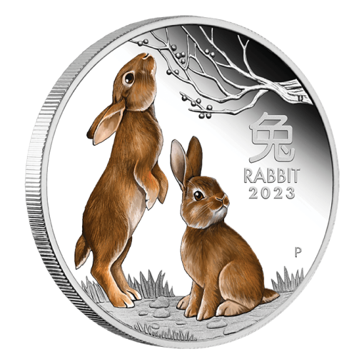 2023 (New) Australian Year of the Rabbit Lunar Silver 1 oz Coin【3 Coin Set】 - Image 3