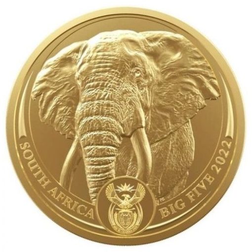 【Backorder】2022 (New) South Africa Big Five Elephant Gold 1 oz Coin