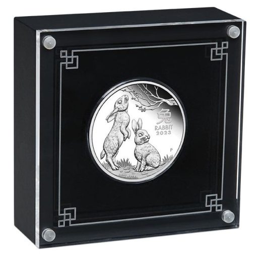 2023 (New) Australian Year of the Rabbit Lunar Silver 1 oz Proof Coin - Image 4