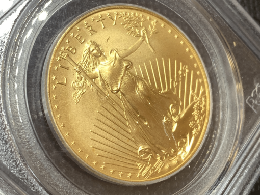 【3 Day Ship】2005 (New) American Eagle Walking Liberty Gold 1 oz Coin PCGS MS69 (FirstStrike) #8414 - Image 5