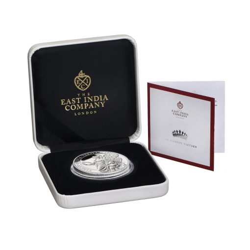 2022 (New) St Helena The Queen's Virtues Charity Silver 1 oz Gilded Proof Coin - Image 3