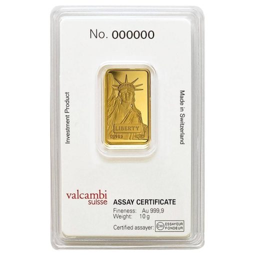 (New) Credit Swiss Statue of Liberty Gold 10 gram Bar - Image 2