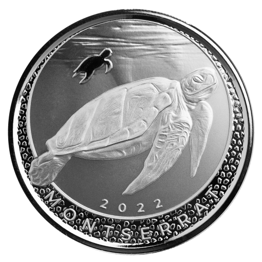 2022 (New) Montserrat Sea Turtle Silver 1 oz Coin