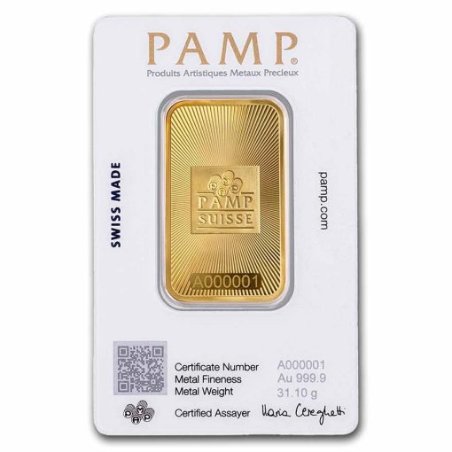 【Backorder】(New) Swiss Pamp 999.9 Pure 1oz Gold Bar - Image 2