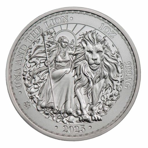 2023 (New) St. Helena Una and the Lion Silver 1 oz Coin