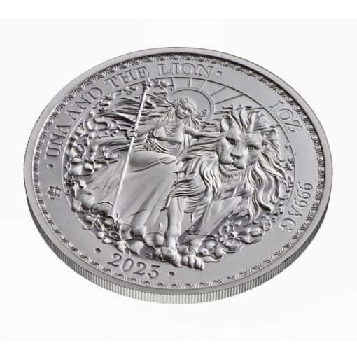 2023 (New) St. Helena Una and the Lion Silver 1 oz Coin - Image 4