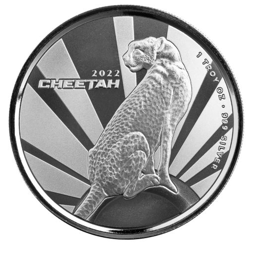 2022 (New) Cameroon Cheetah Silver 1 oz Coin