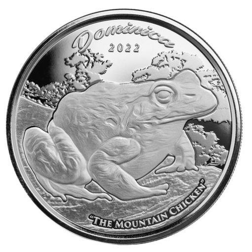 2022 (New) Dominica Mountain Chicken Silver 1 oz Coin