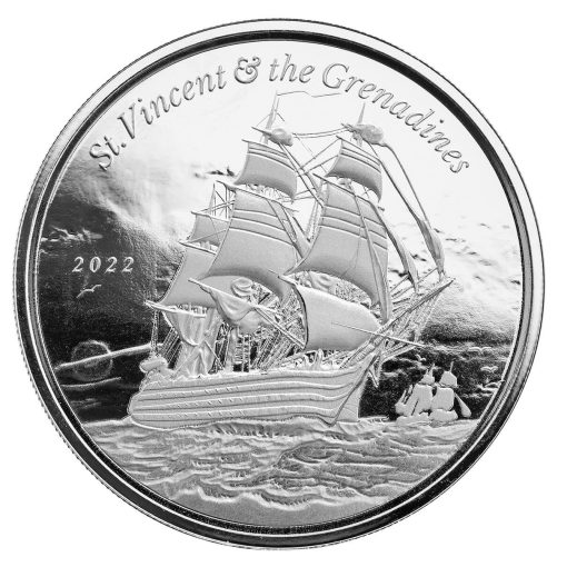 2022 (New) St. Vincent & the Grenadines Warship Silver 1 oz Coin