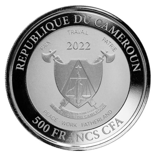 2022 (New) Cameroon Mandrill Silver 1 oz Coin - Image 2