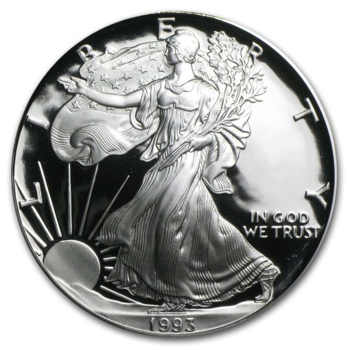 1993 (New) American Eagle Walking Liberty Silver 1 oz Proof Coin - Image 2