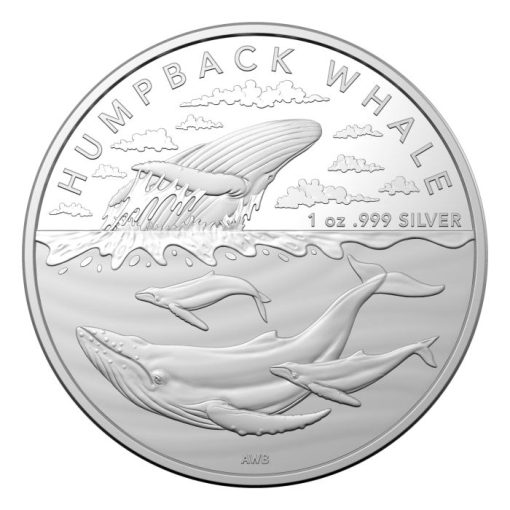 2023 (New) Australian Antarctic Territory Humpback Whale Silver 1 oz Coin