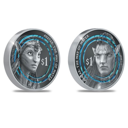 2023 New Zealand Avatar Way of Water Neytiri and Jake Silver 1 oz Proof coin【2 Coin Set】