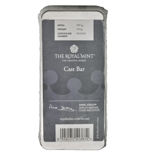 【3 Day Ship】(New) U.K The Royal Mint Silver 1 Kilo Bar - Image 3