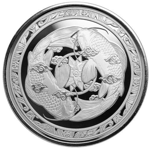 2023 (New) Fiji Koi Fish Silver 1 oz Coin