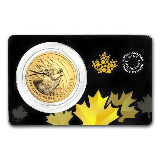 【3 Day Ship】2017 (New) Canadian Elk Gold 1 oz Coin