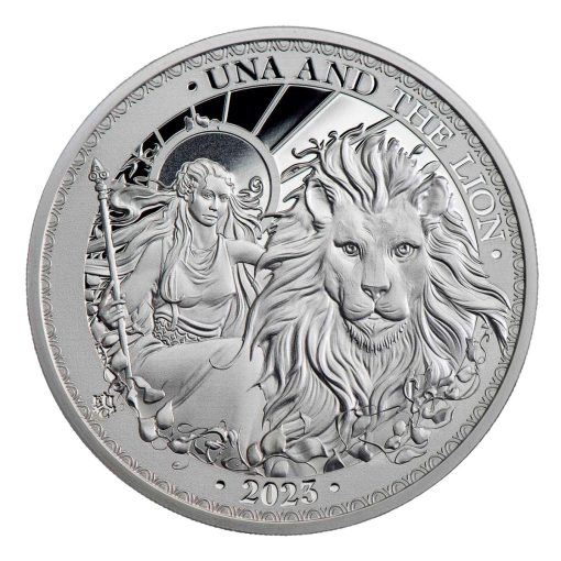 2023 (New) St. Helena Una and the Lion Silver 1 oz Proof Coin