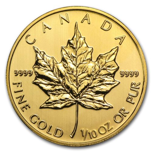 2014 (New) Canadian Maple Leaf Gold Gold 1/10 oz Coin