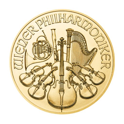 2002 (New) Austrian Philharmonic Gold 1/10 oz Coin