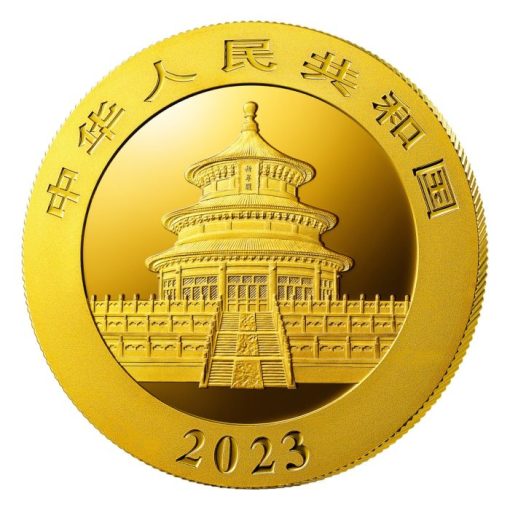 【3日以内に発送】2023年 (新品) 中国「パンダ」純金 8グラム 金貨 - 画像 (2)