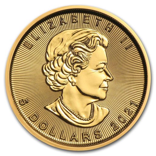 2021 (New) Canadian Maple Leaf Gold 1/10 oz Coin - Image 2