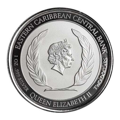 2022 (New) Saint Lucia Couple Silver 1 oz Coin - Image 2