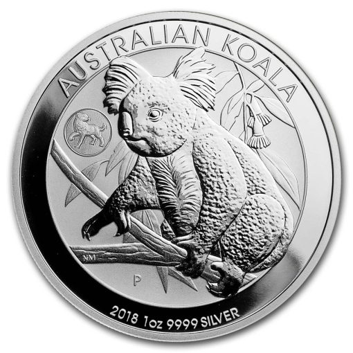 2018 (New) Australian Koala (Dog Privy) Perth Mint Silver 1 oz Coin