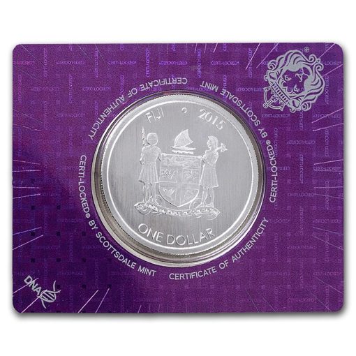 2015 (New) Fiji Iguana Silver 1 oz Coin - Image 2