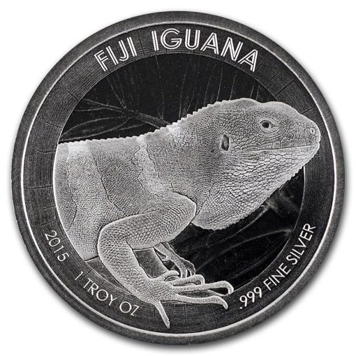 2015 (New) Fiji Iguana Silver 1 oz Coin - Image 3