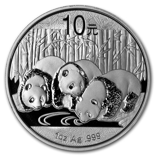 2013 (New) Chinese Panda in Capsule 1 oz Silver Coin