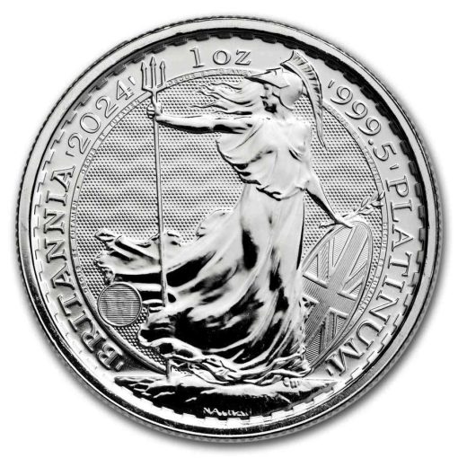 【3 Day Ship】2024 (New) England Britannia Platinum 1 oz Coin