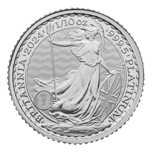 2024 (New) England Britannia Platinum 1/10 oz coin