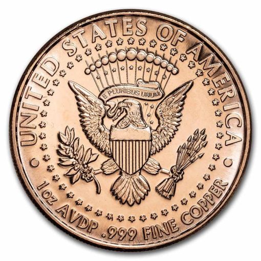 (New) USA John F. Kennedy Copper 1 oz Round - Image 2