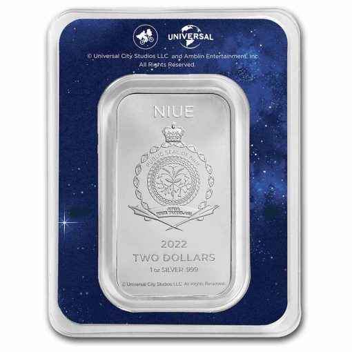 2022 (New) Niue E.T. Movie Poster Silver 1 oz Color Bar - Image 2