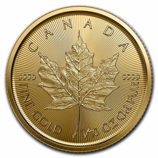 2023 (New) Canadian Maple Leaf Gold 1/10 oz Coin