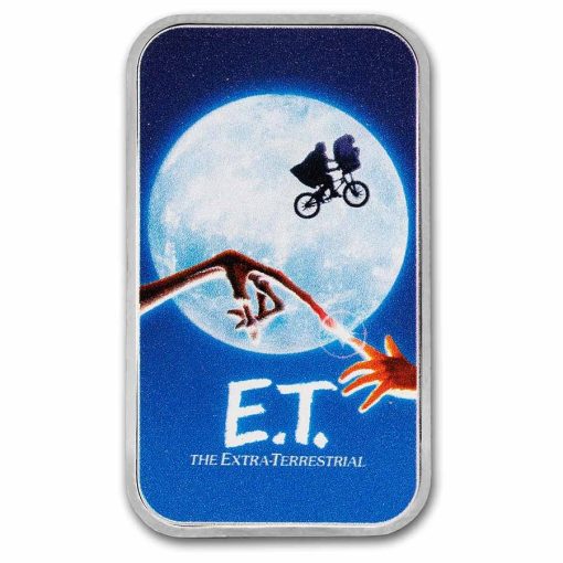 2022 (New) Niue E.T. Movie Poster Silver 1 oz Color Bar - Image 3