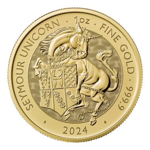 【3 Day Ship】2024 (New) Great Britain The Royal Tudor Beast The Seymour Unicorn Gold 1 oz Coin